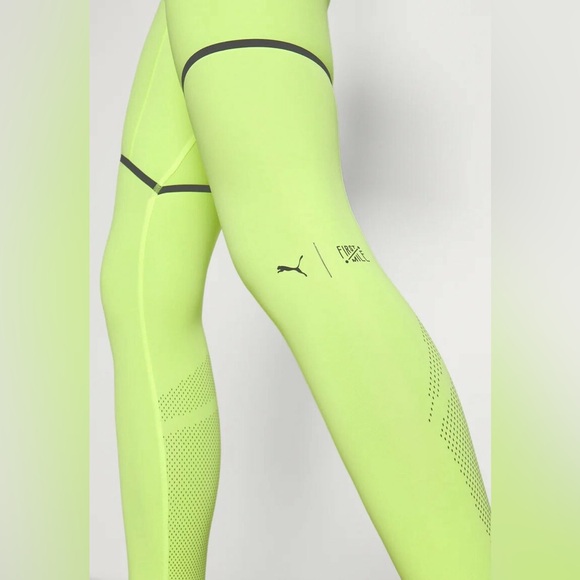 Puma Bright Lime Active Leggings - Picture 1 of 11